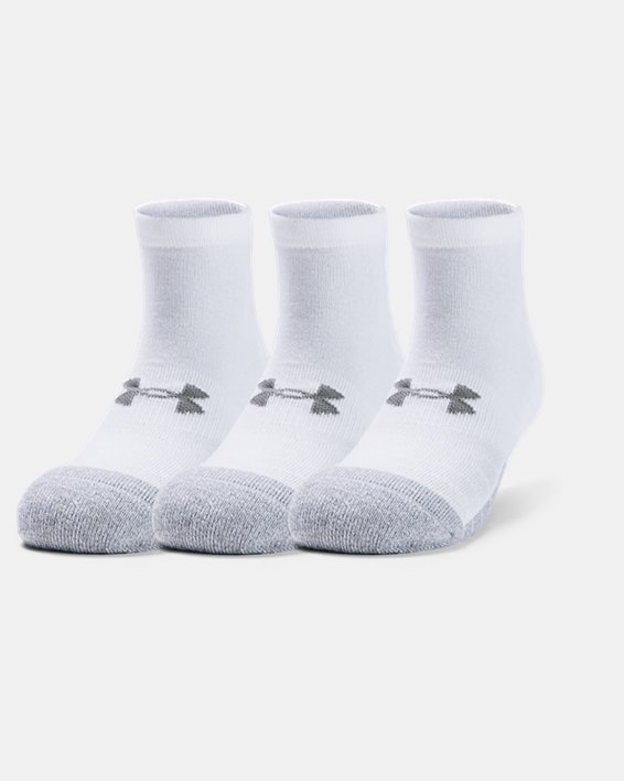 Erwachsenen HeatGear® Lo Cut Socken – 3er-Pack, White, pdpMainDesktop image number 0